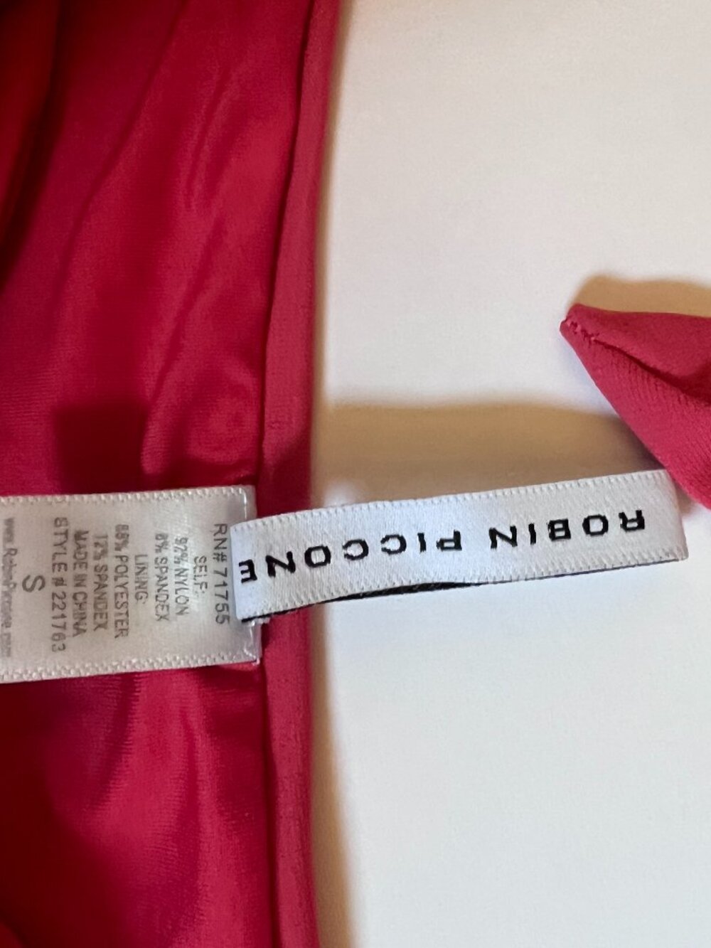 Robin Piccone Red Two-Piece String Bikini - Picture 4 of 5